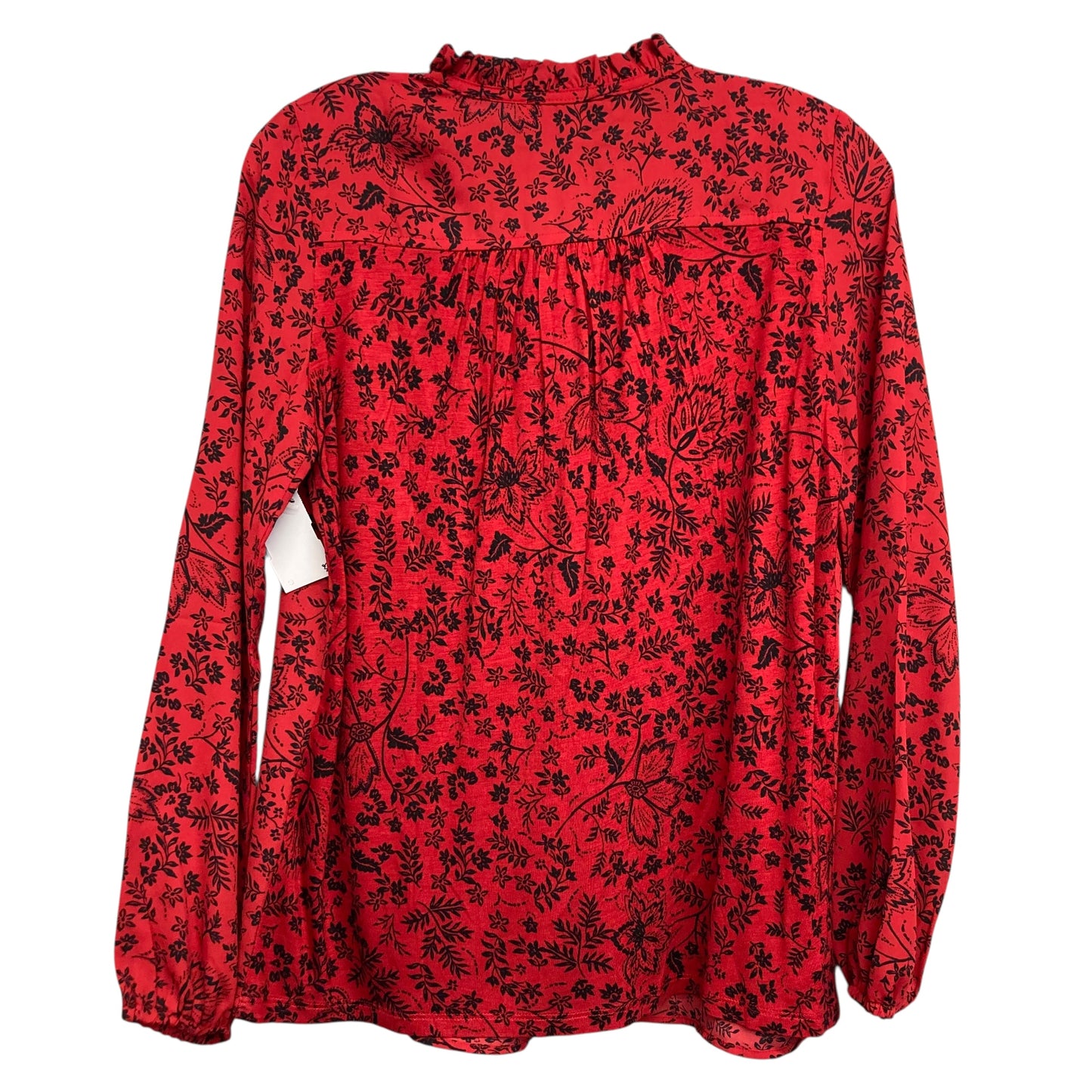 Top Ls By Loft In Black & Red, Size:Xs