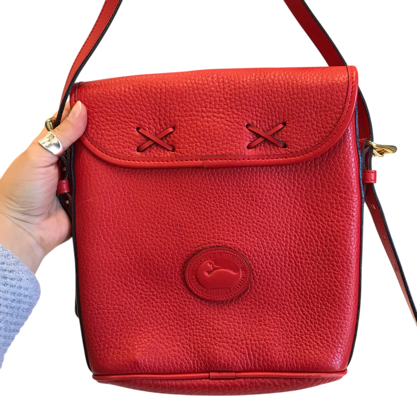 Crossbody Designer By Dooney And Bourke In Red, Size:Small