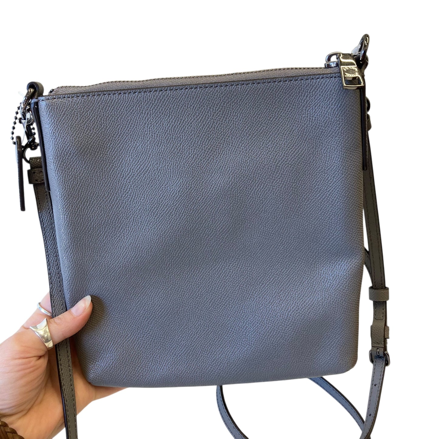 Crossbody Designer By Coach In Grey, Size:Small