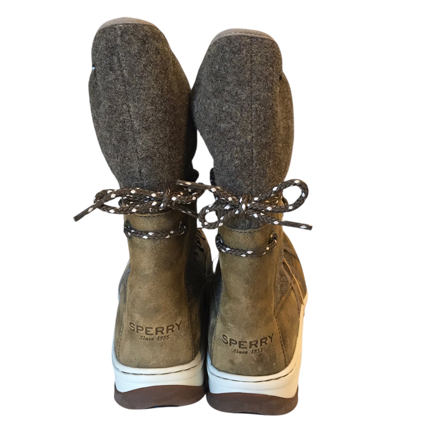 Boots Ankle Flats By Sperry In Brown, Size:9