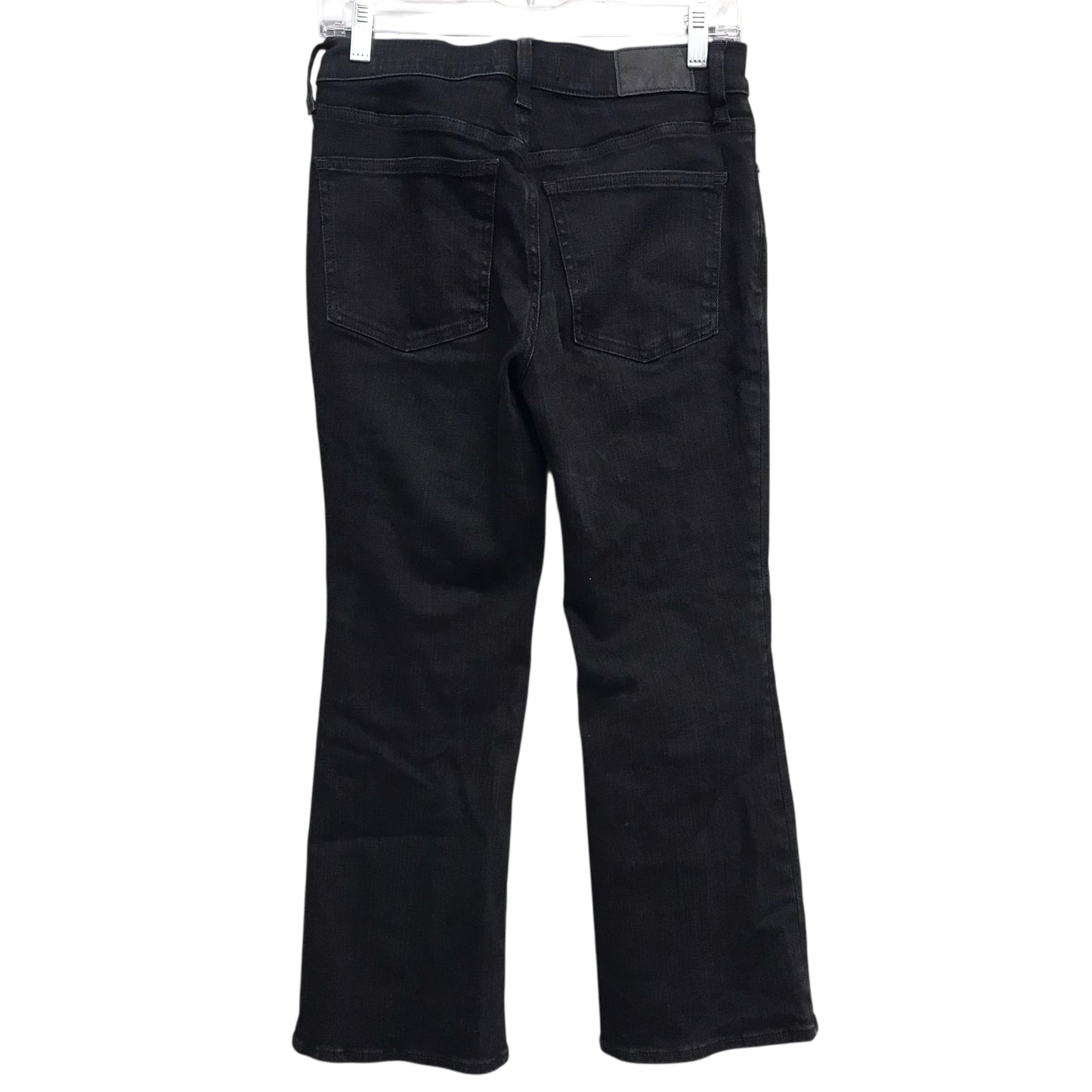 Jeans Flared By Madewell In Black Denim, Size:6P
