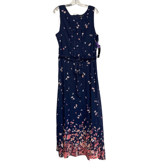 Dress Party Long By R And K Originals In Navy, Size:1X