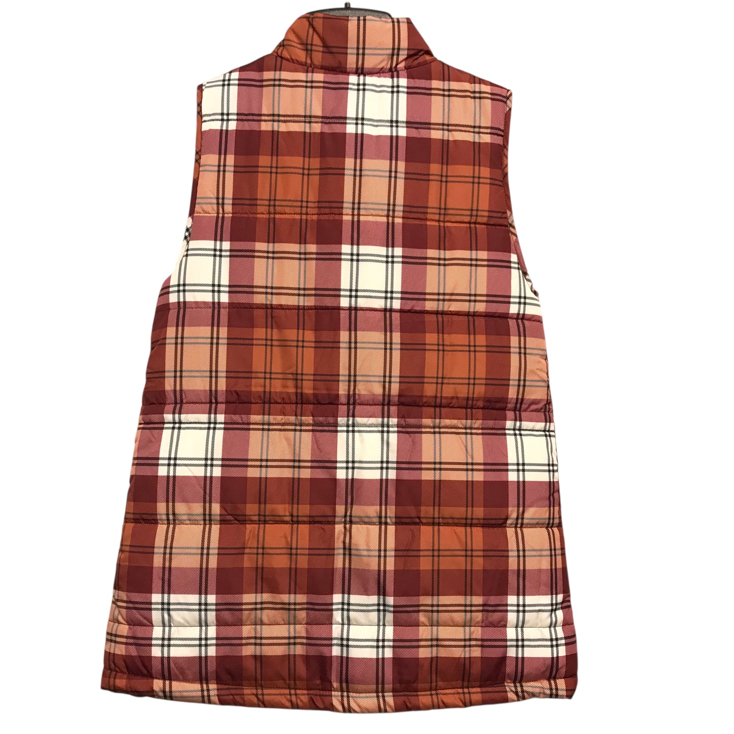 Vest Puffer & Quilted By Maurices In Plaid Pattern, Size:Xs