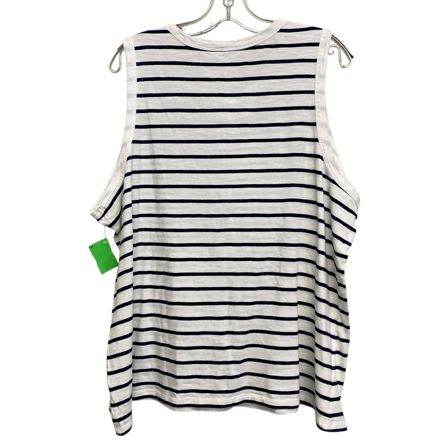 Top Sleeveless By Lane Bryant In Striped Pattern, Size:1X