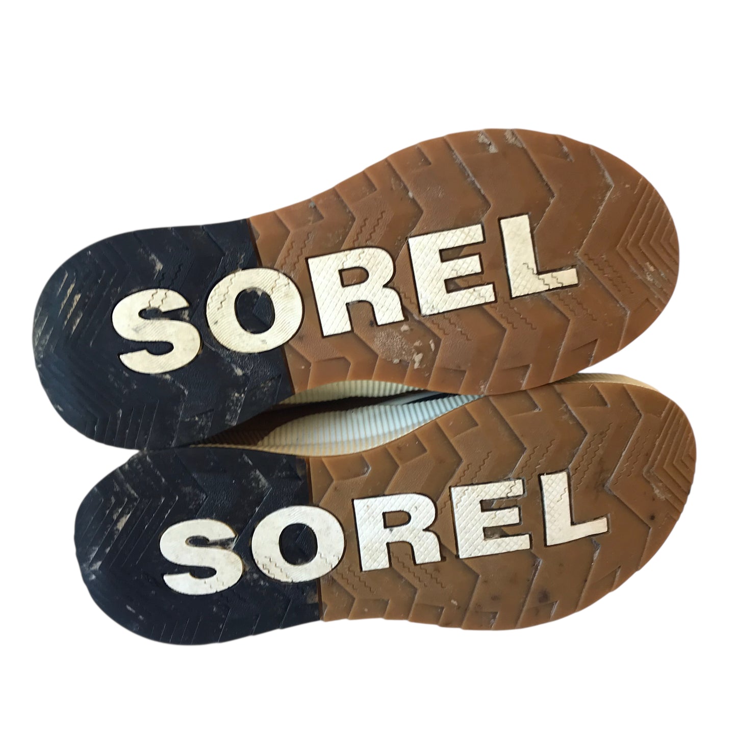 Boots Hiking By Sorel In Black & Tan, Size:8