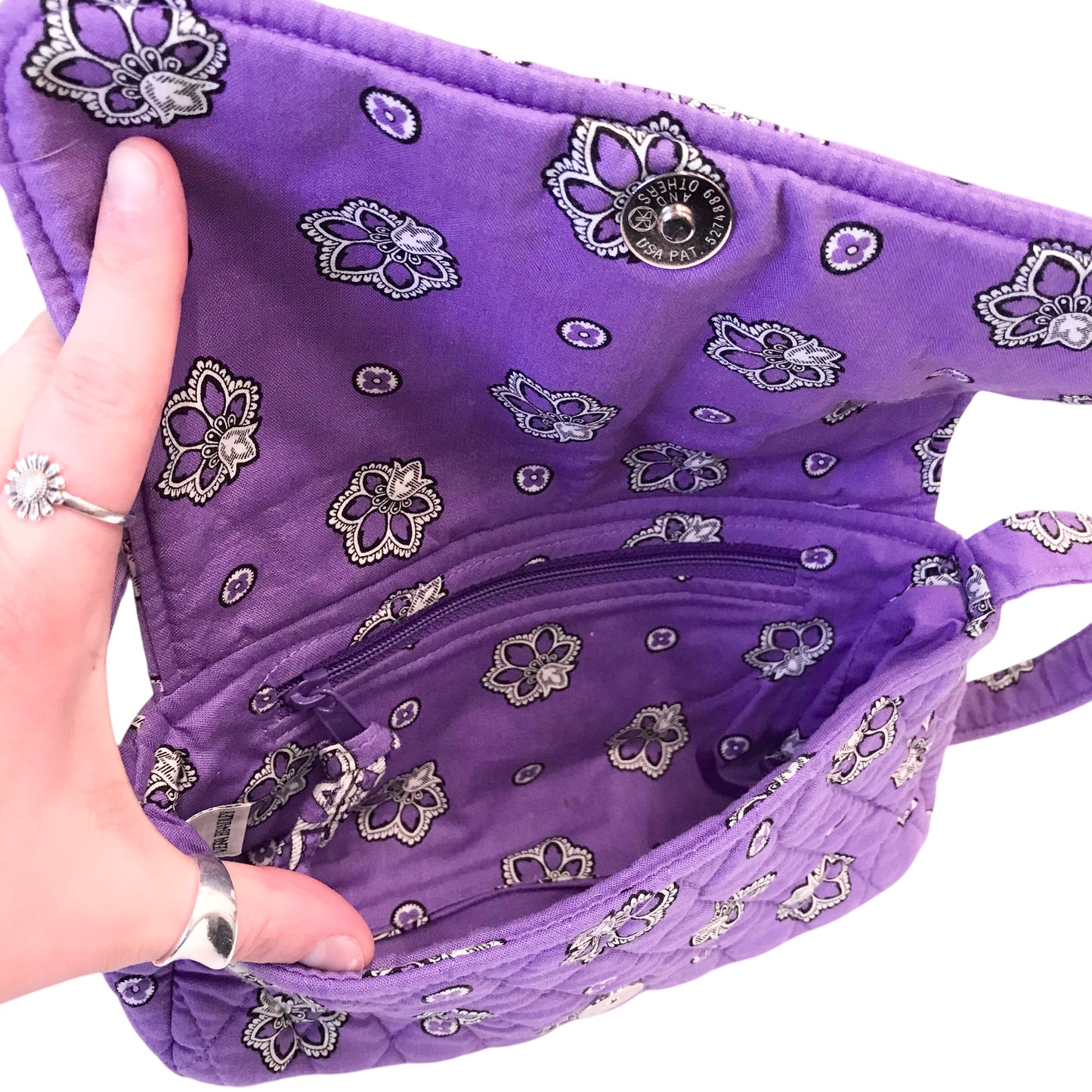 Handbag By Vera Bradley In Purple, Size:Small