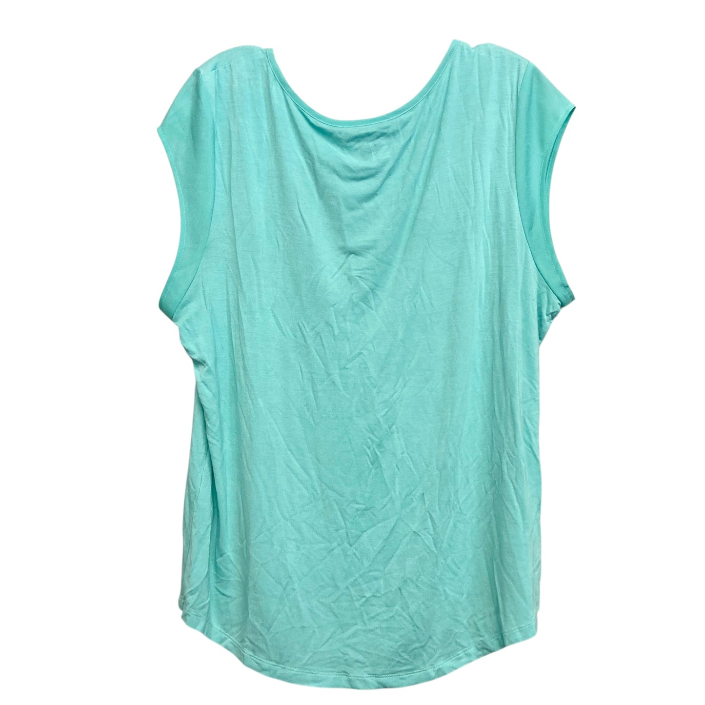 Top Ss Basic By Calvin Klein In Teal, Size:L