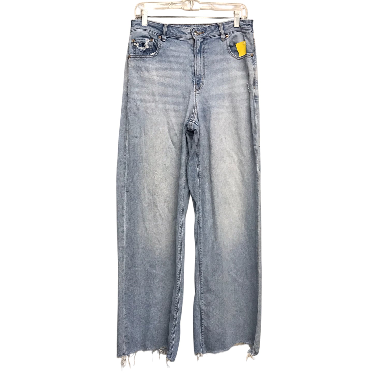 Jeans Wide Leg By American Eagle In Blue Denim, Size:10