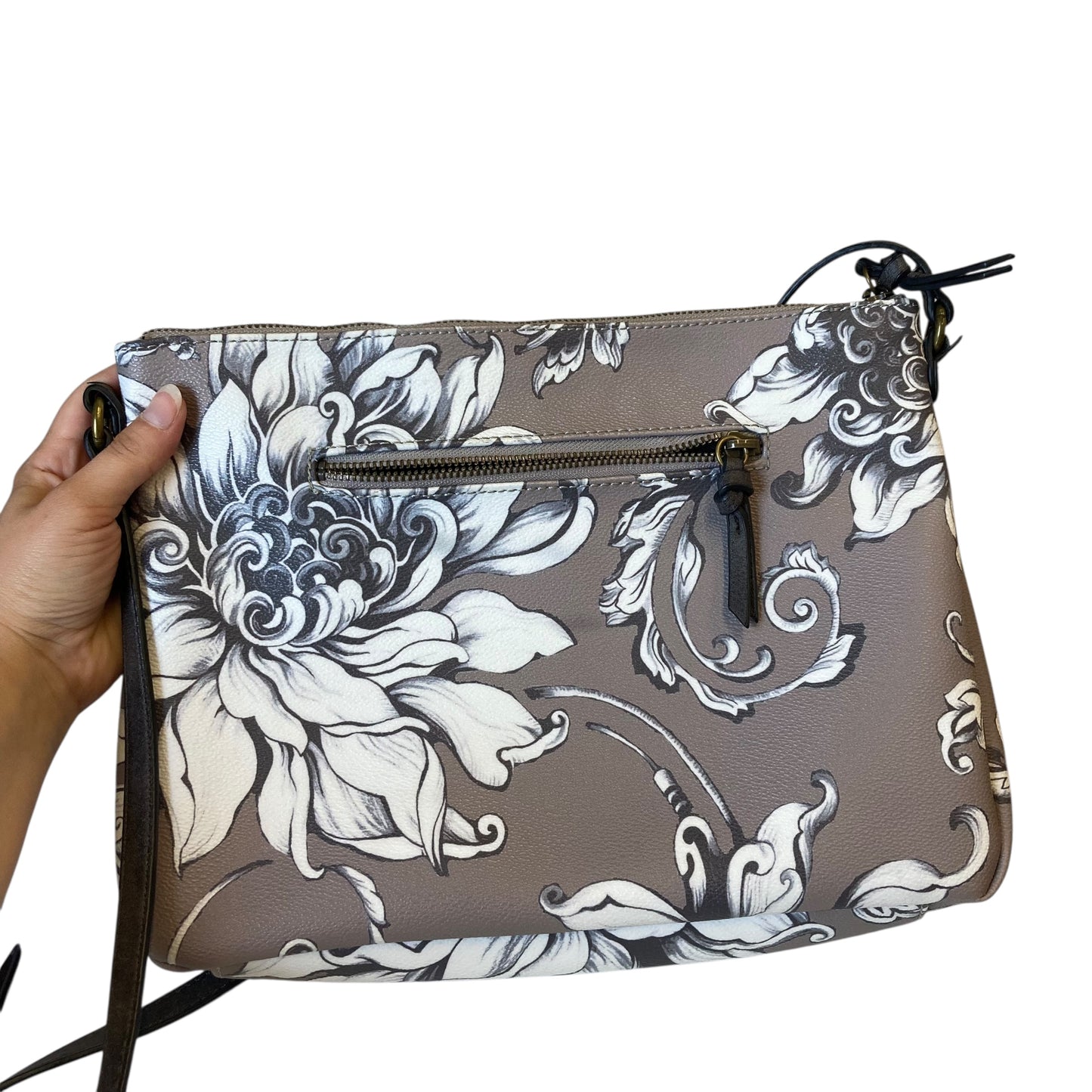 Crossbody By Elliot Lucca In Grey & White, Size:Medium