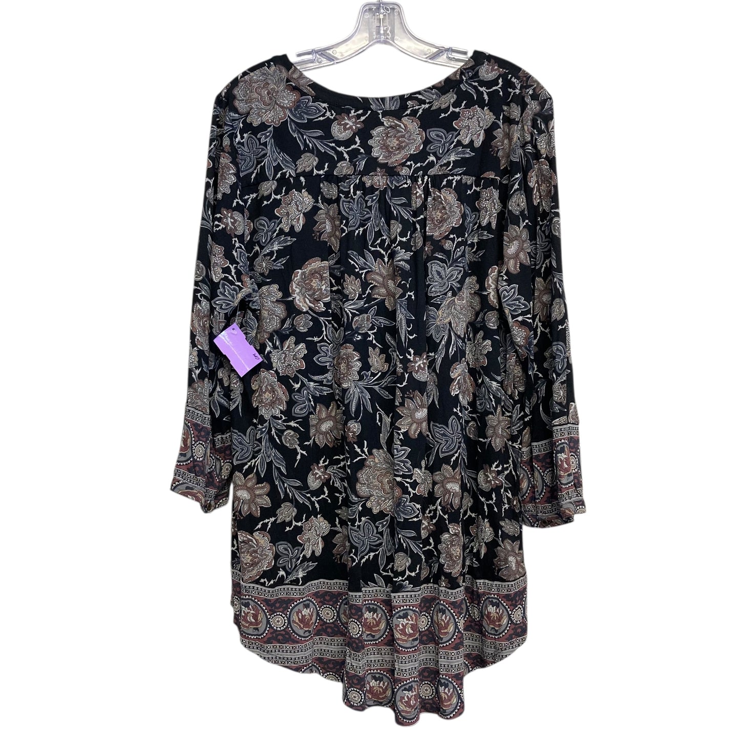 Top Ls By Lucky Brand In Floral Print, Size:1X