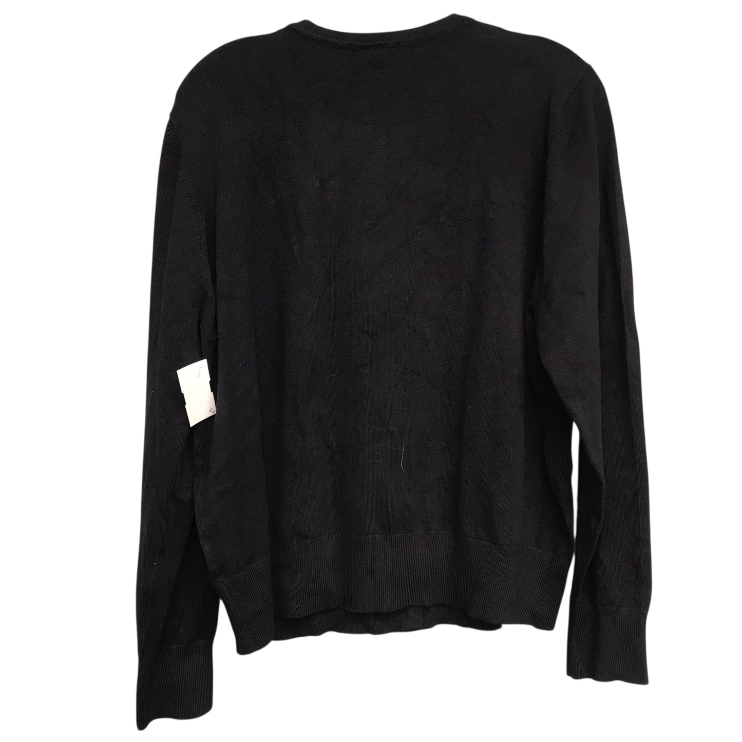 Sweater Cardigan By H&M In Black, Size:Xl