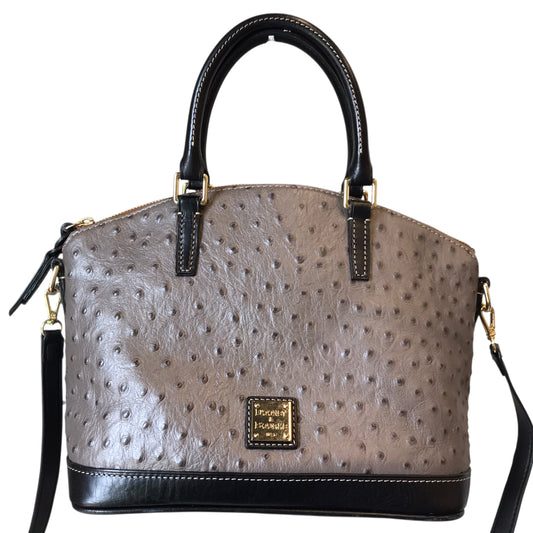Handbag Designer By Dooney And Bourke In Taupe, Size:Medium