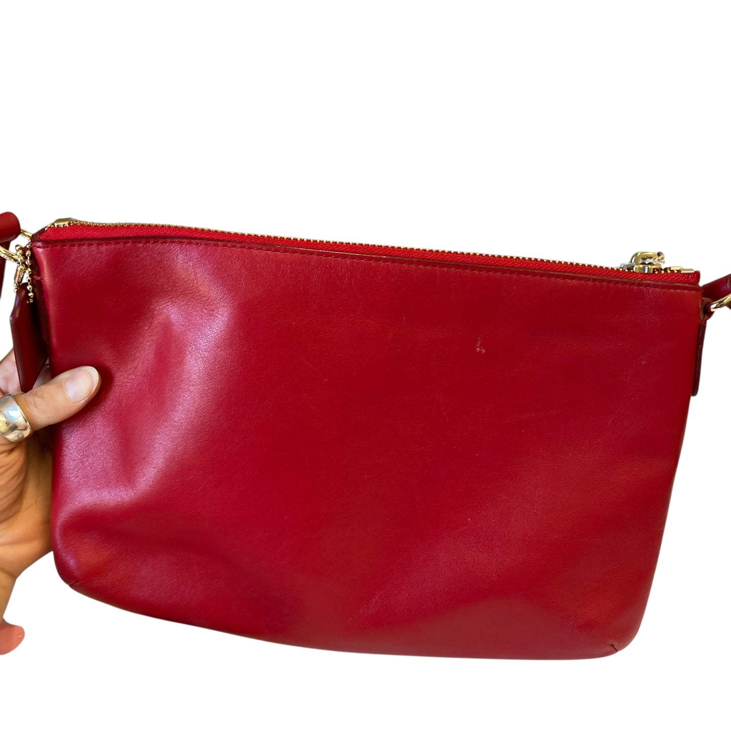 Crossbody Designer By Coach In Red, Size:Small