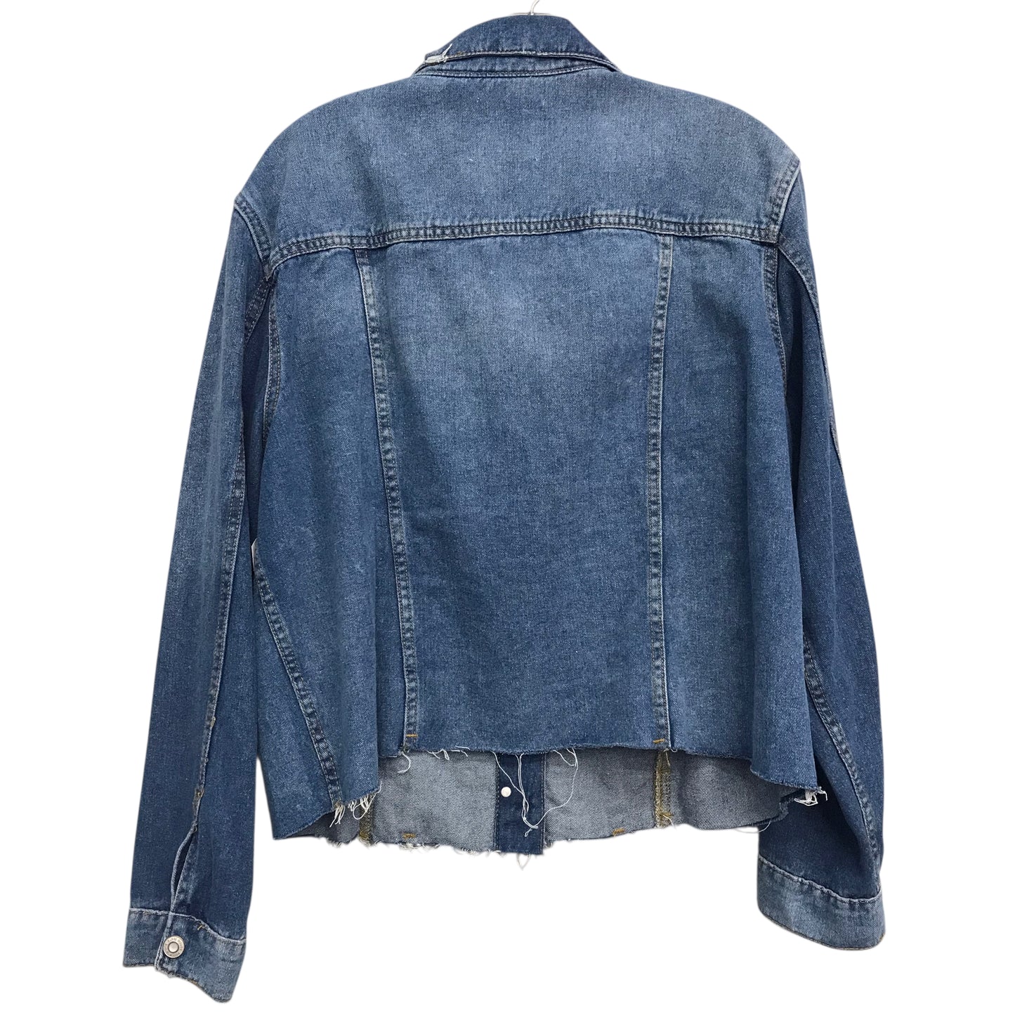 Jacket Denim By Kensie In Blue Denim, Size:Xl