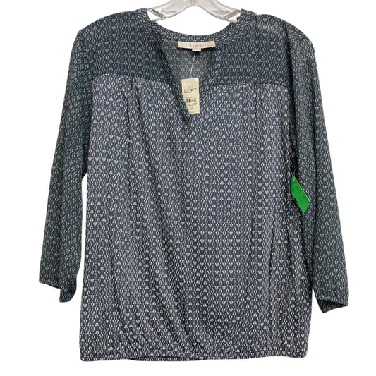 Top Ls By Loft In Blue & White, Size:Sp