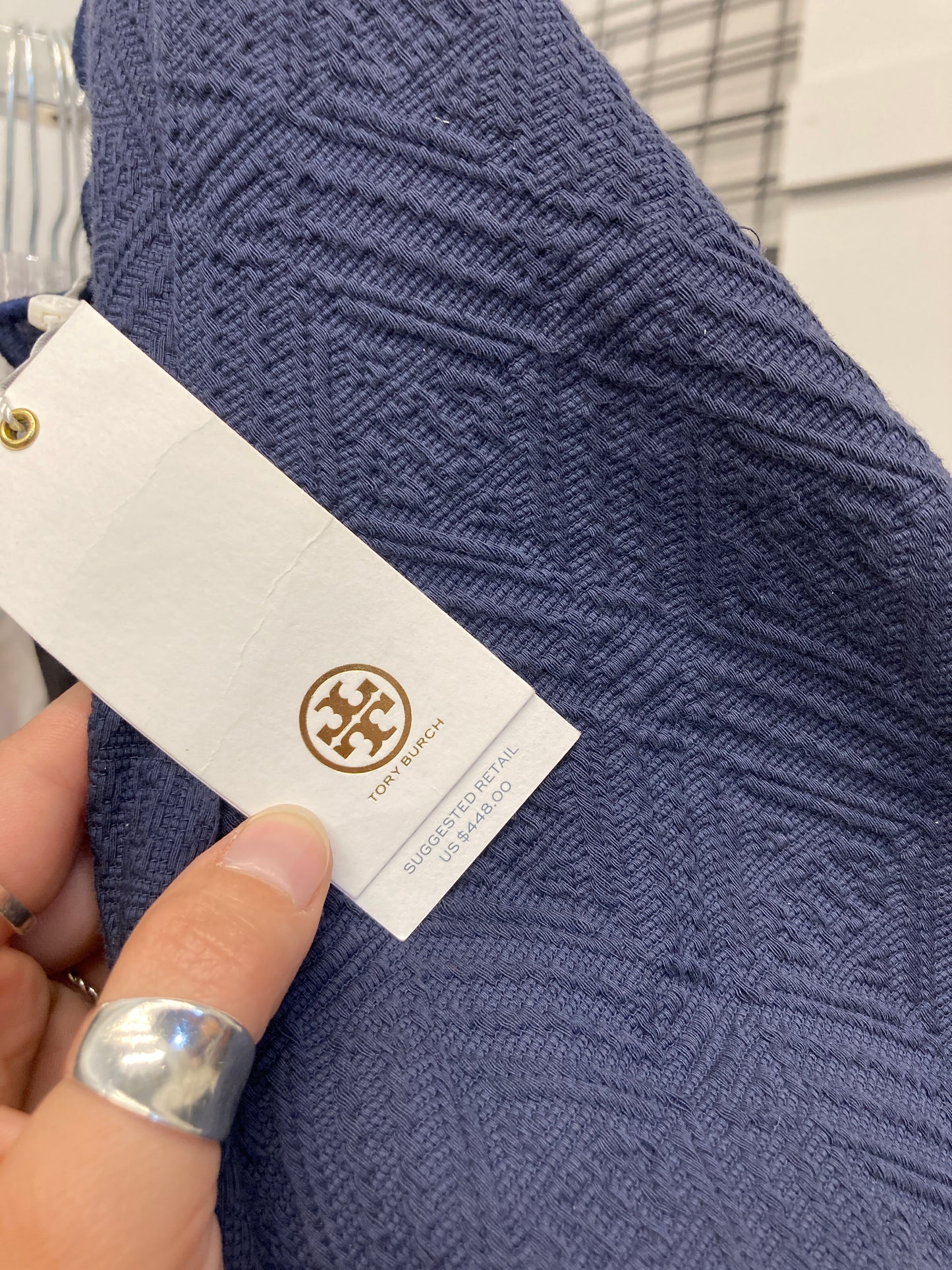 Dress Designer By Tory Burch In Blue, Size:S