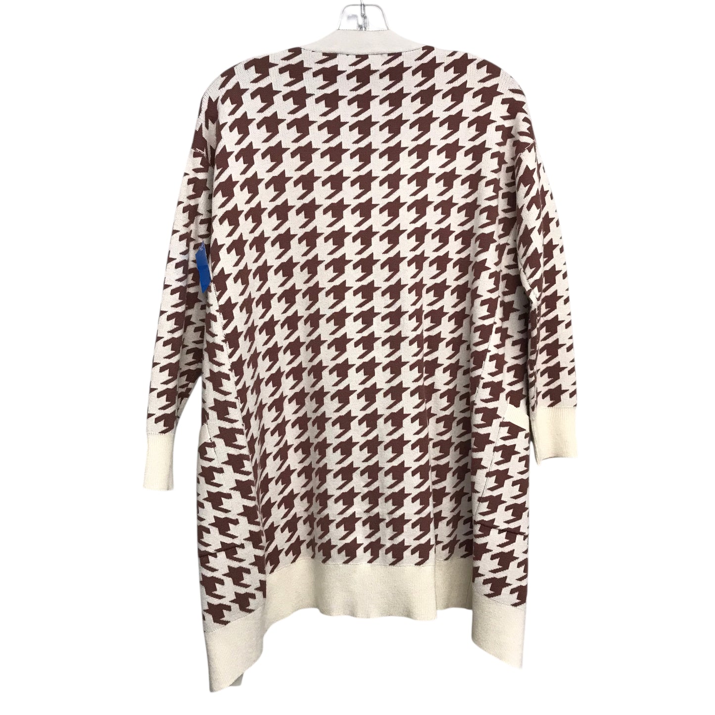 Sweater Cardigan by Willow & Wind In Brown & Cream, Size:Xs