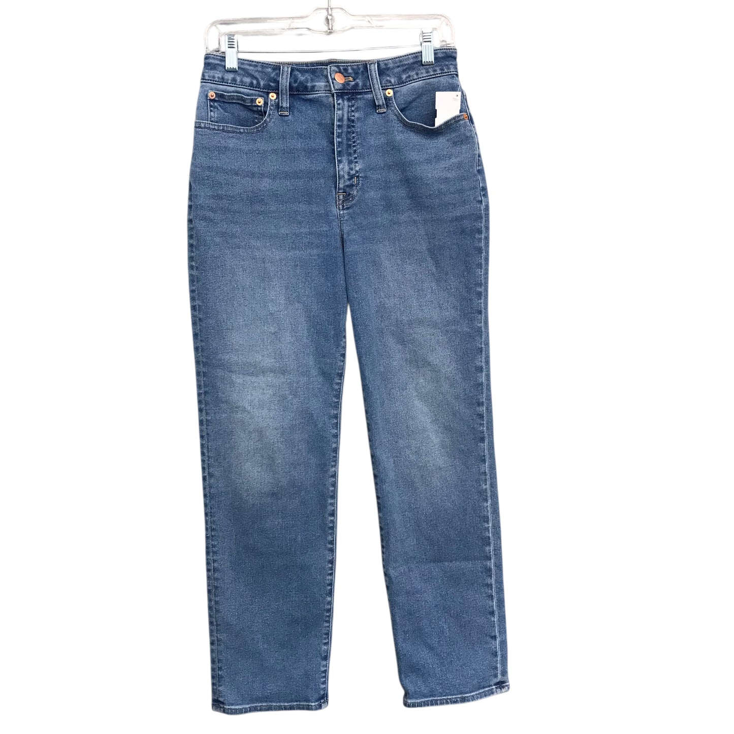 Jeans Straight By J. Crew In Blue Denim, Size:6