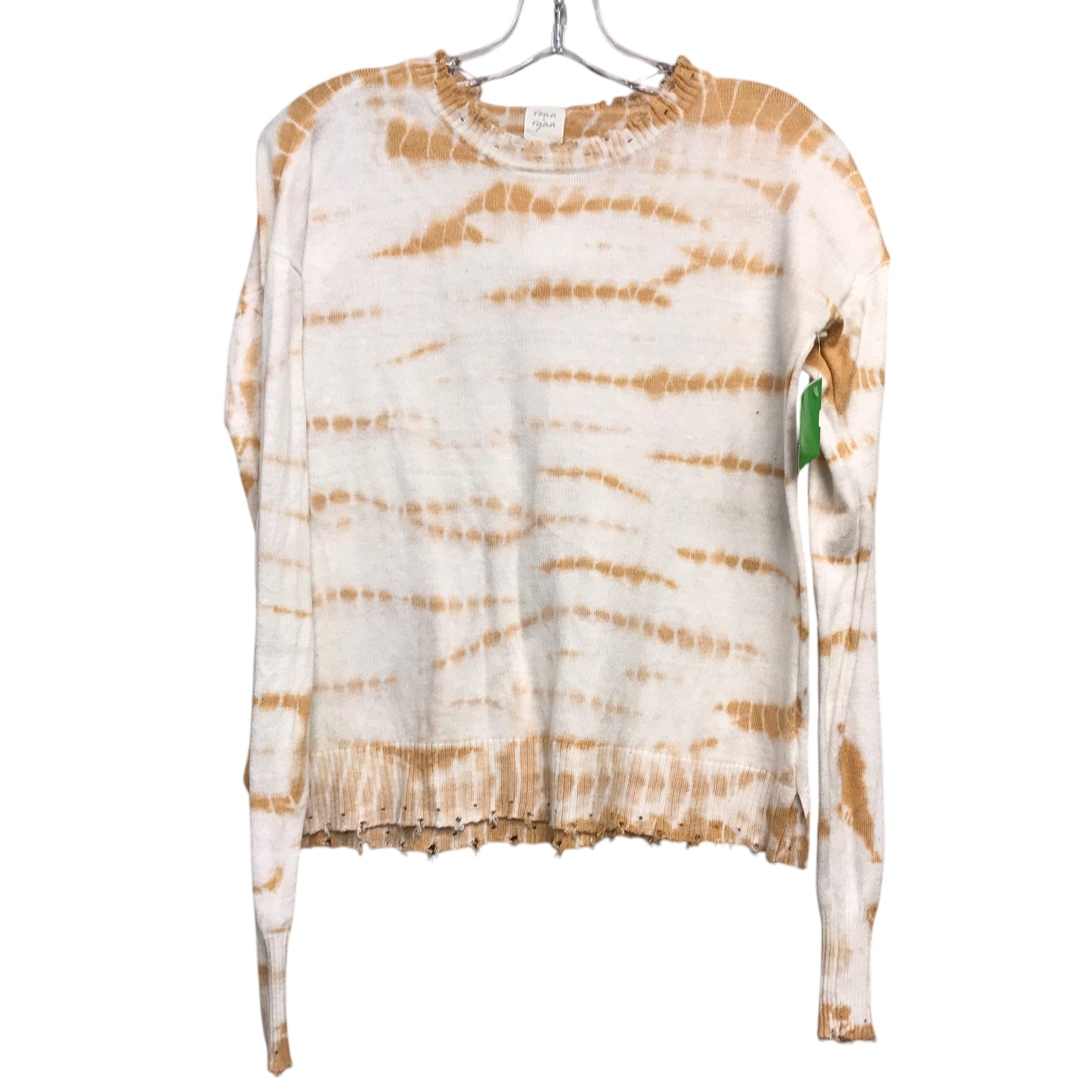 Top Ls By Roan & Ryan In Tan & White, Size:S