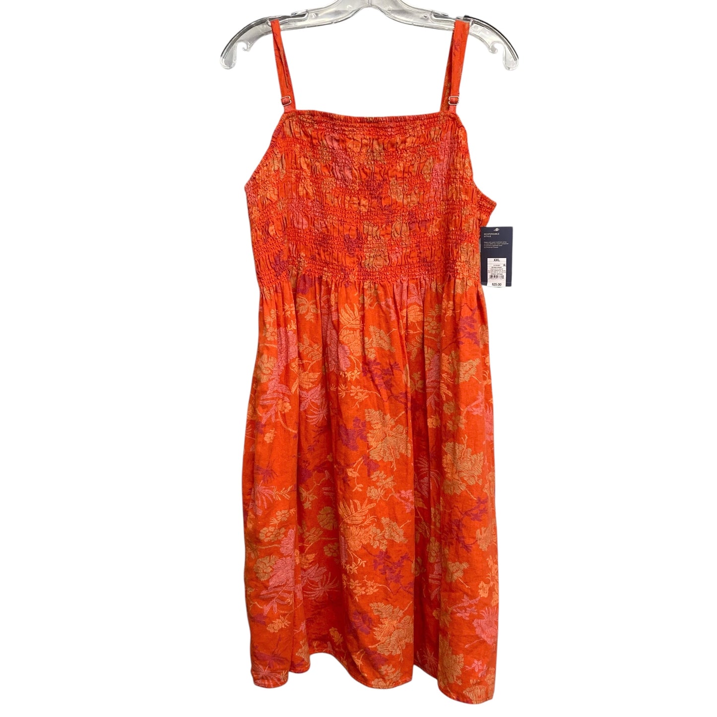 Dress Casual Short By Universal Thread In Orange, Size:1X