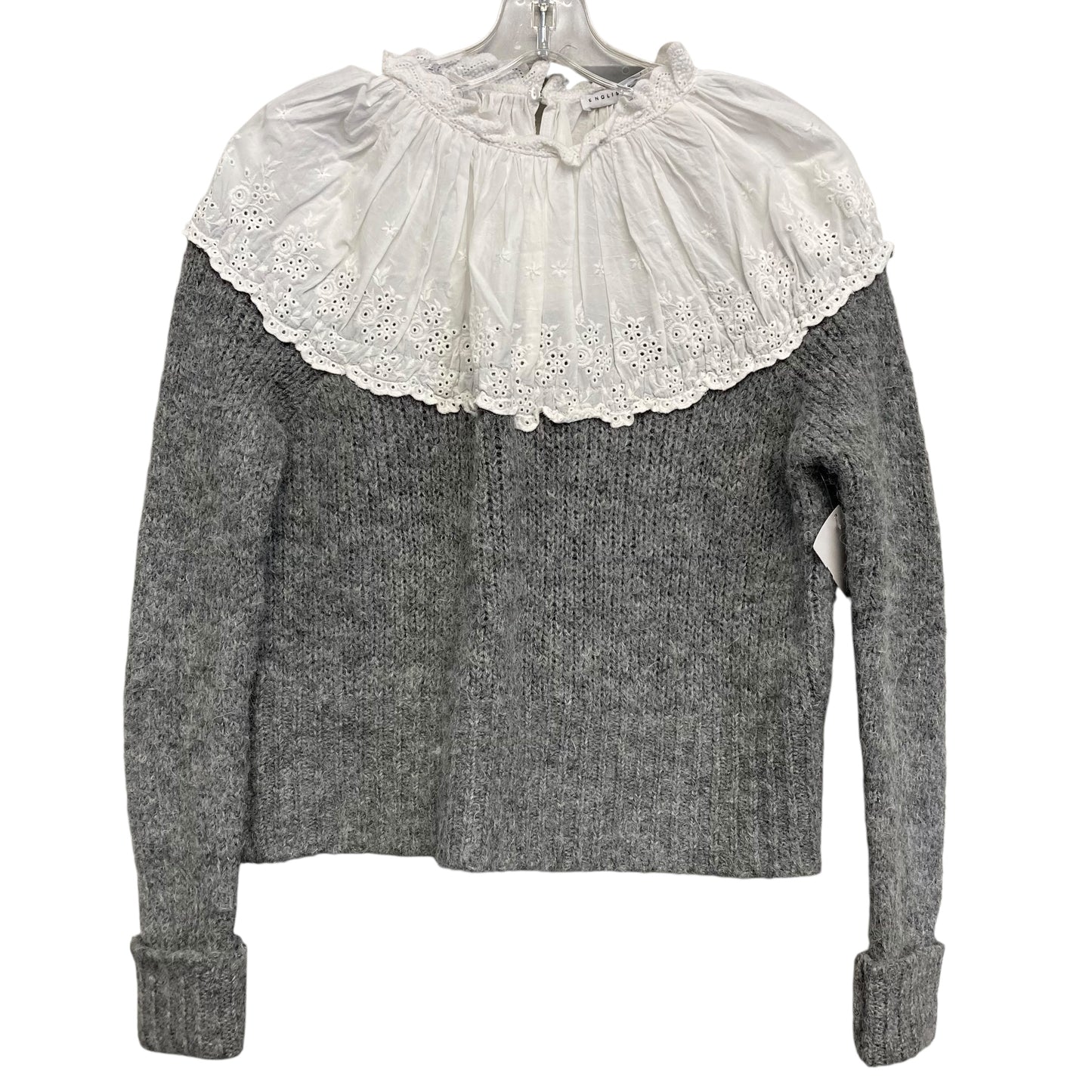 Top Ls By English Factory In Grey, Size:S
