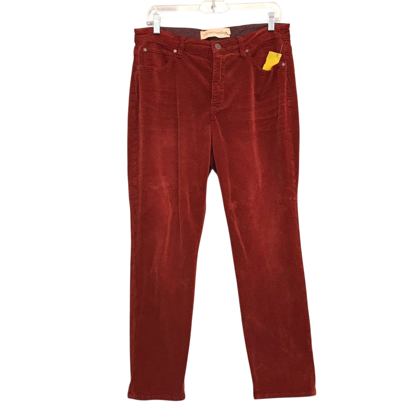 Pants Corduroy By Soft Surroundings In Burnt Orange, Size:12