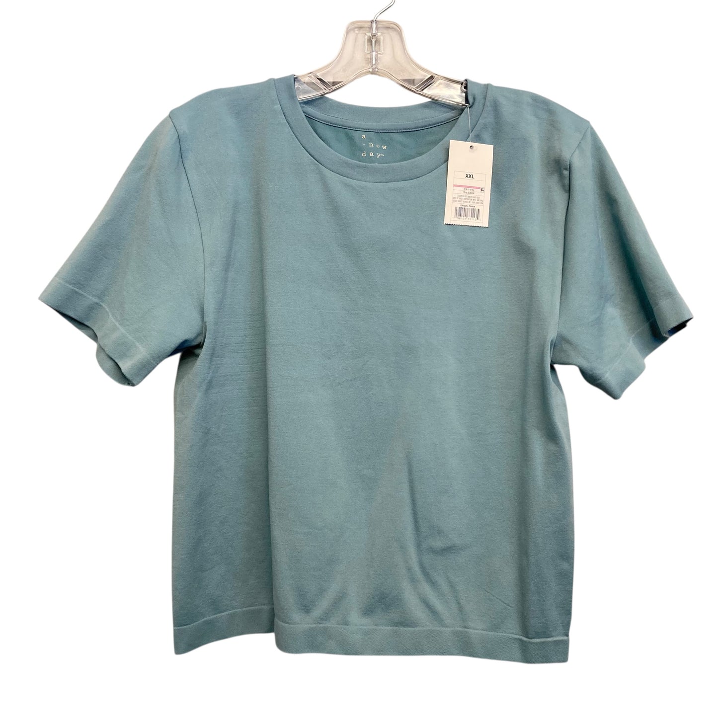 Athletic Top Ss By A New Day In Green, Size:1X