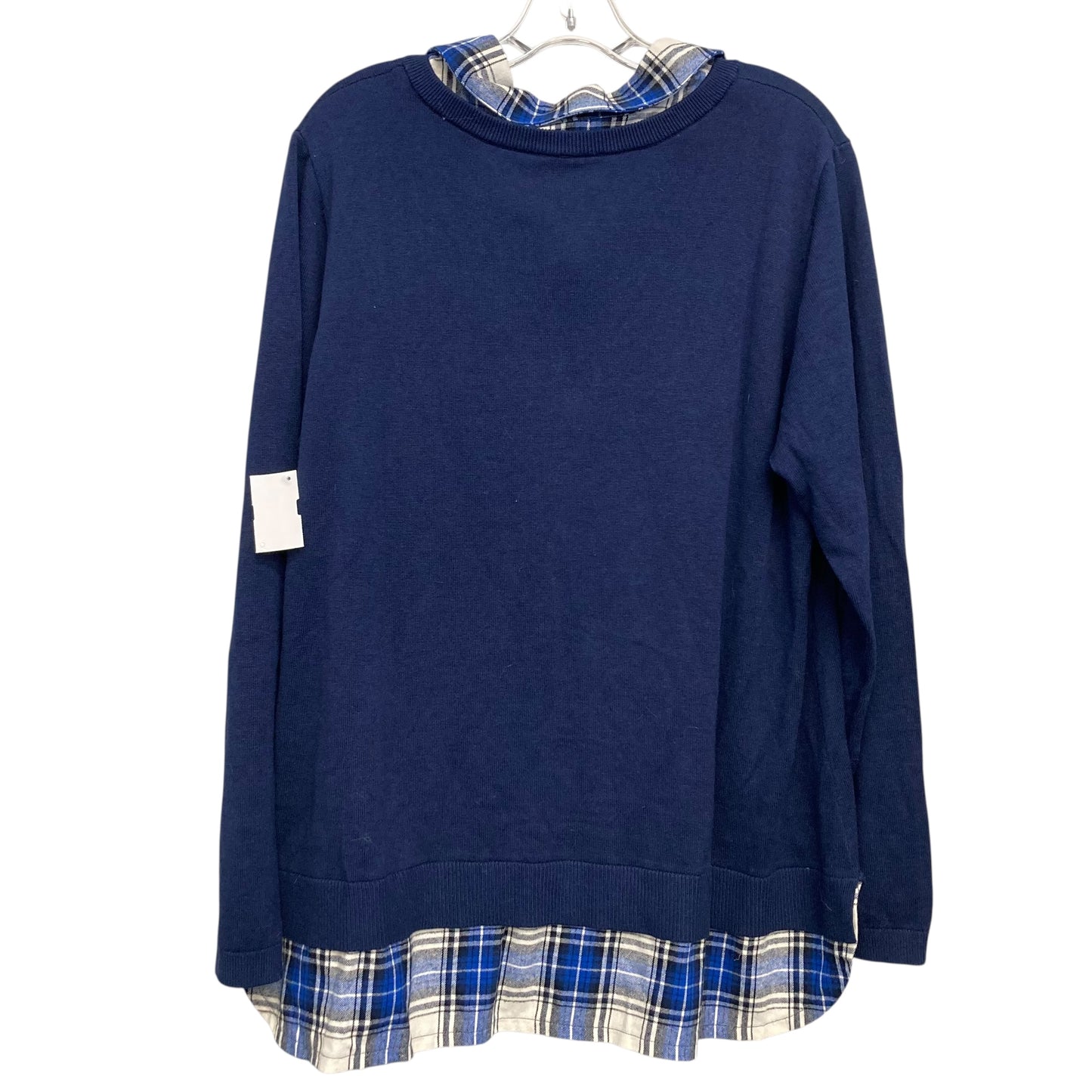 Top Ls By Joan Rivers In Blue, Size:1X