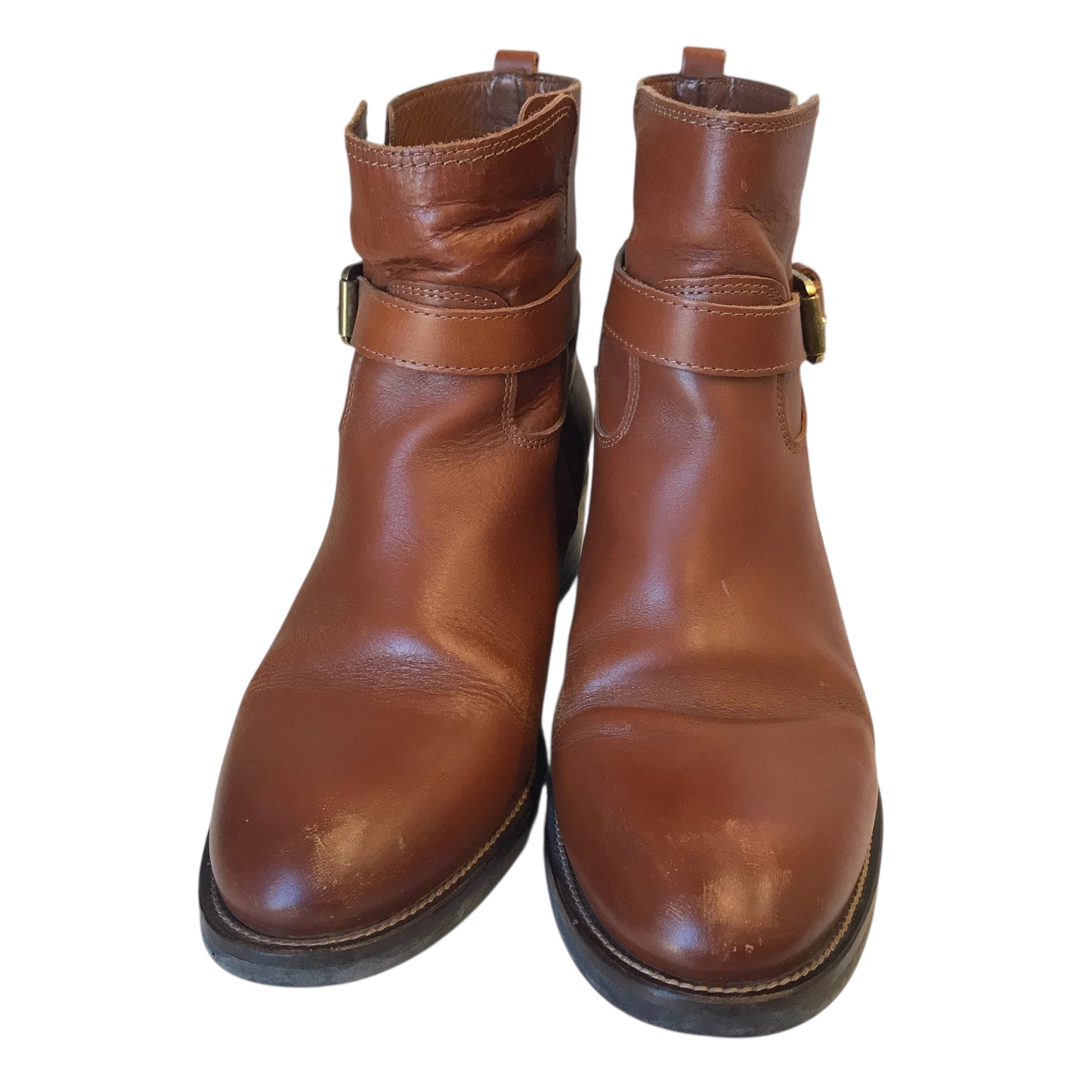 Boots Ankle Heels By Massimo Dutti In Brown, Size:9.5
