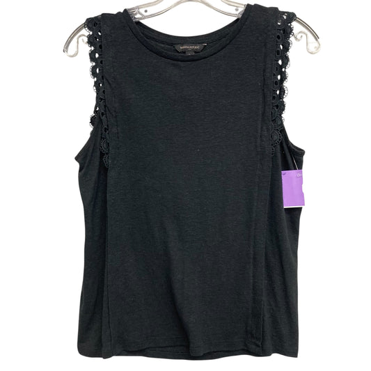 Top Sleeveless By Banana Republic In Black, Size:S