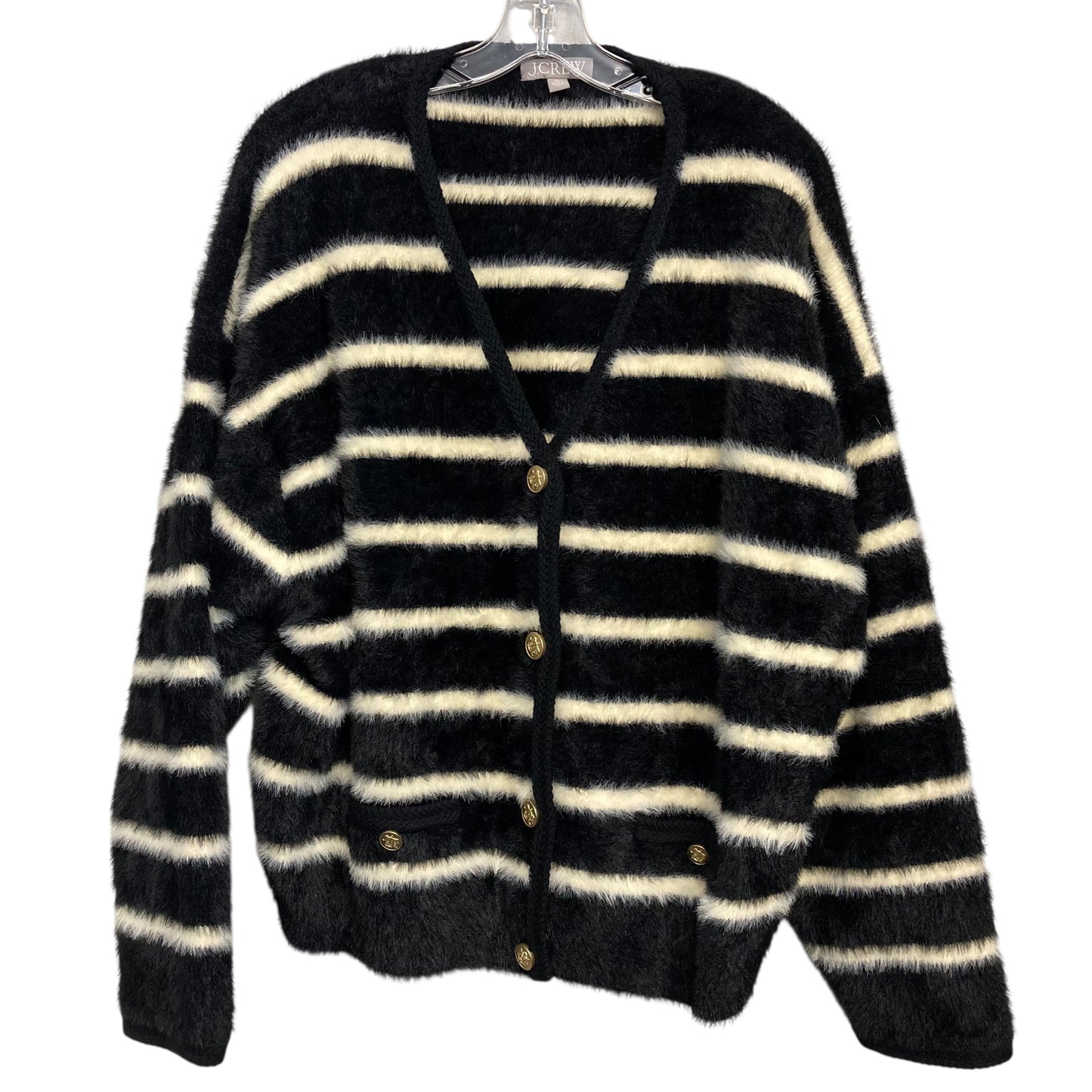 Sweater By J. Crew In Black & White, Size:Xl