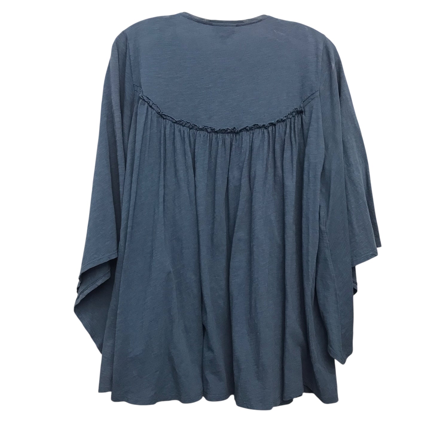 Top 3/4 Sleeve By Deletta In Blue, Size:S