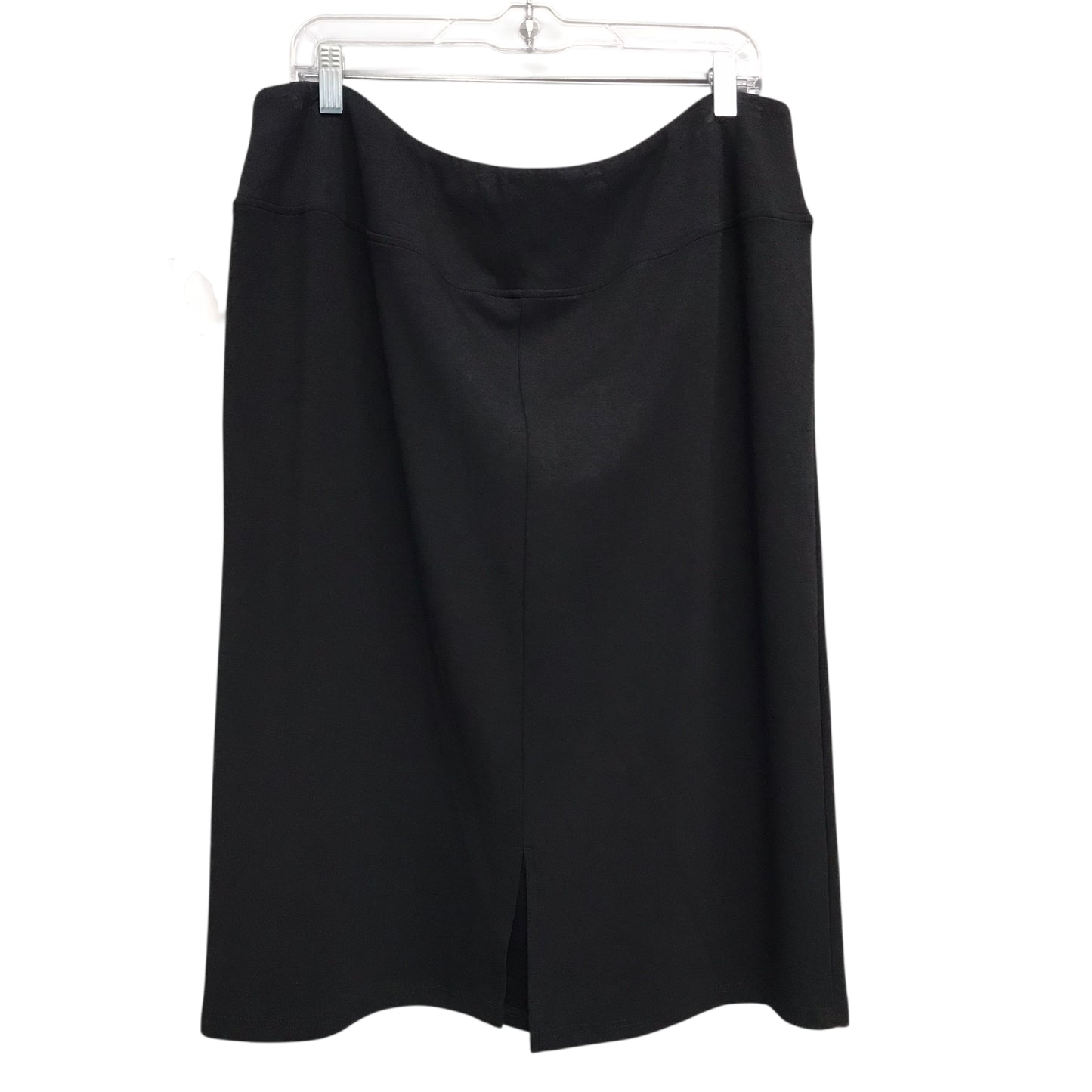Skirt Midi By ZM In Black, Size:3X