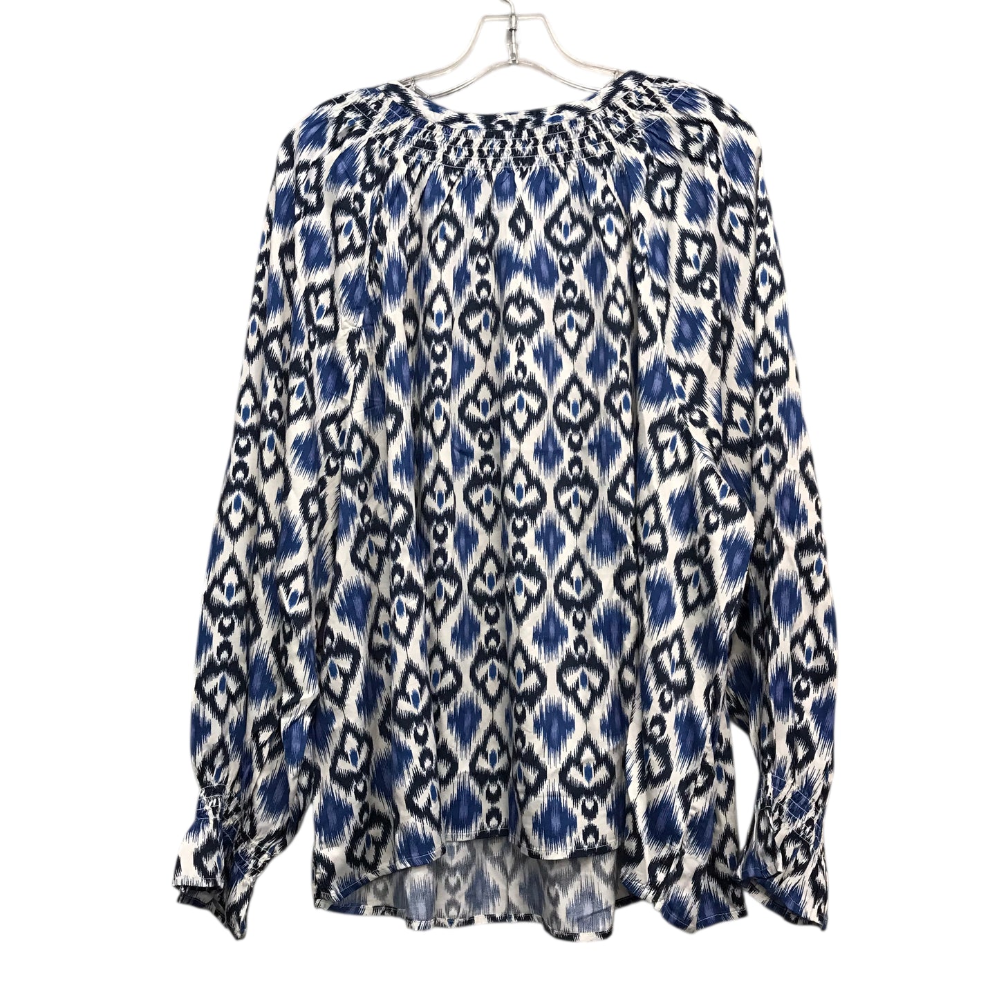 Top Ls By Destination 365 In Blue & White, Size:3X