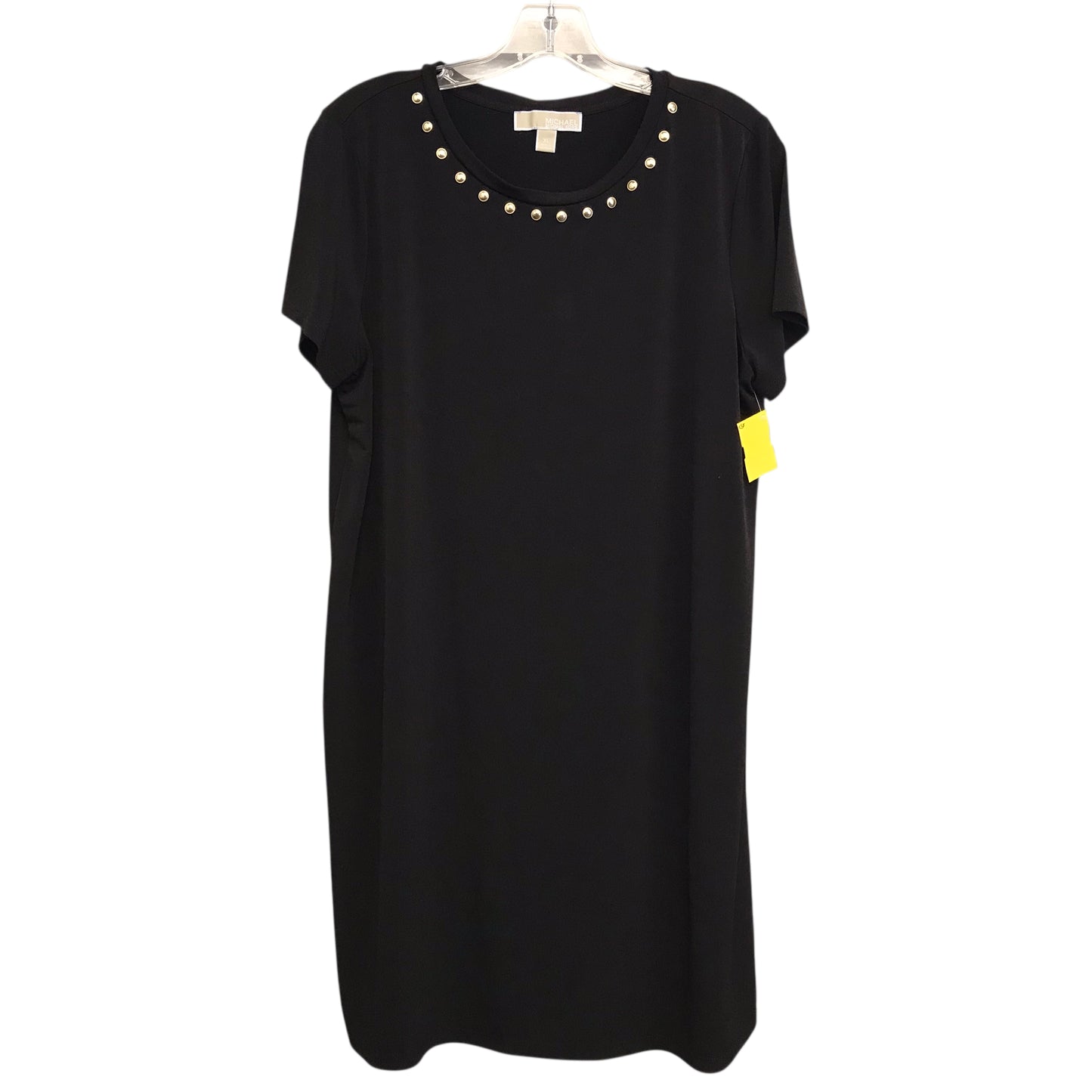 Dress Casual Midi By Michael By Michael Kors In Black, Size:Xl