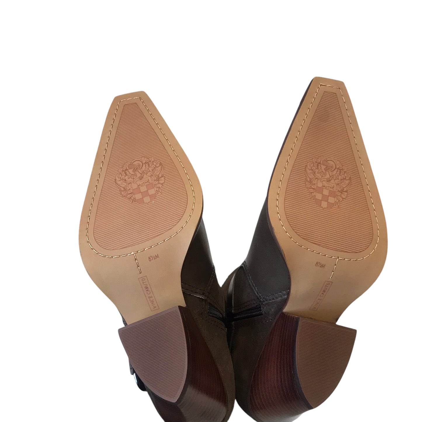 Boots Ankle Heels By Vince Camuto In Brown, Size:8.5