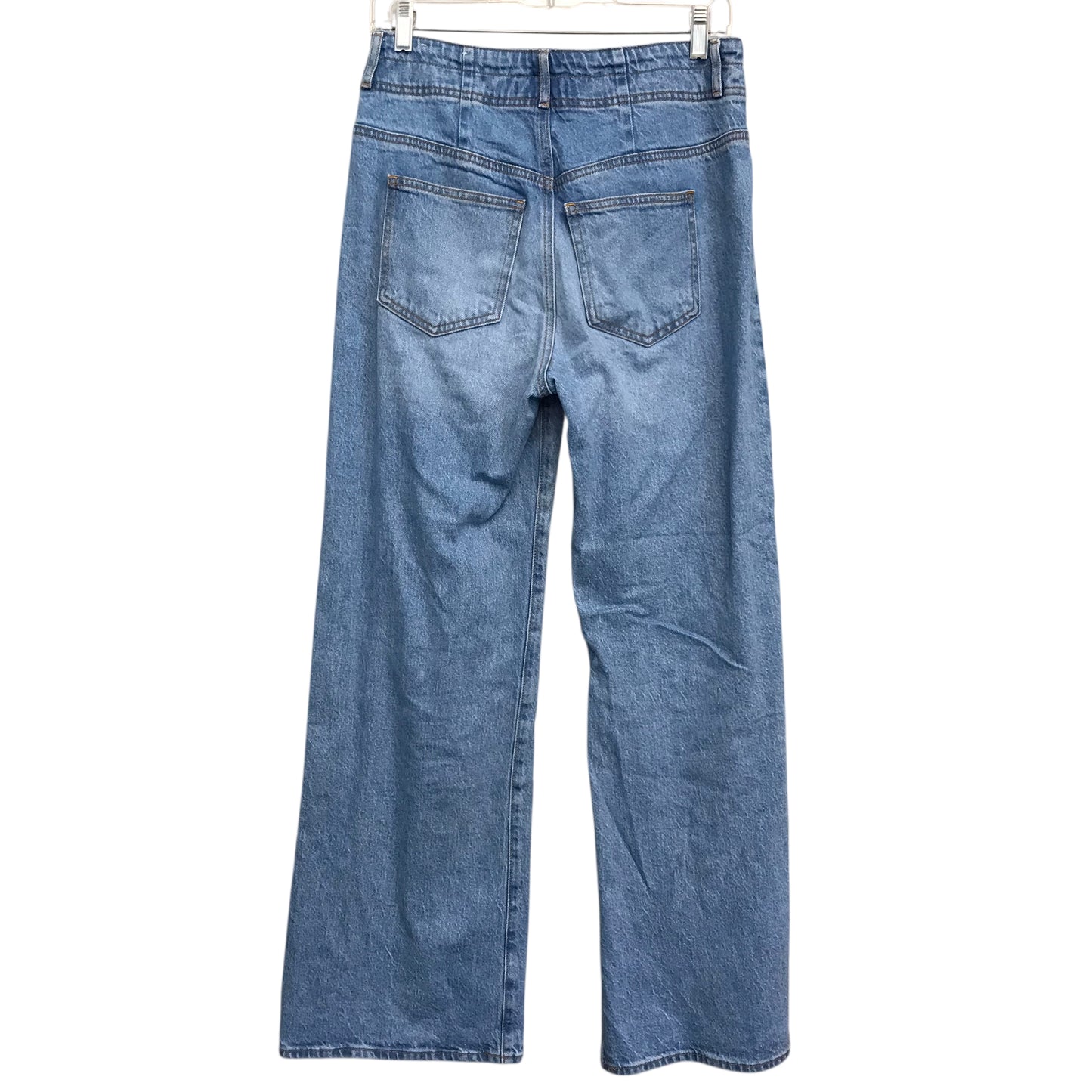 Jeans Wide Leg By Loft In Blue Denim, Size:4