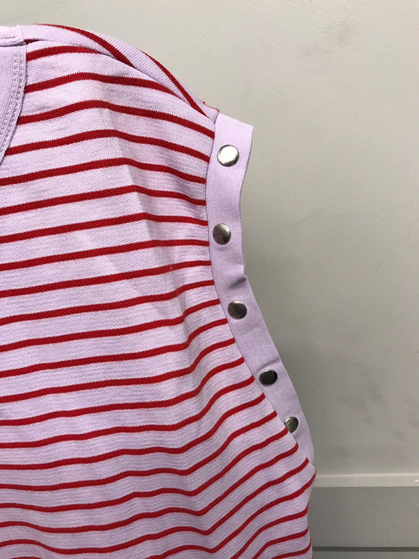 Top Ls By Maeve In Striped Pattern, Size:M