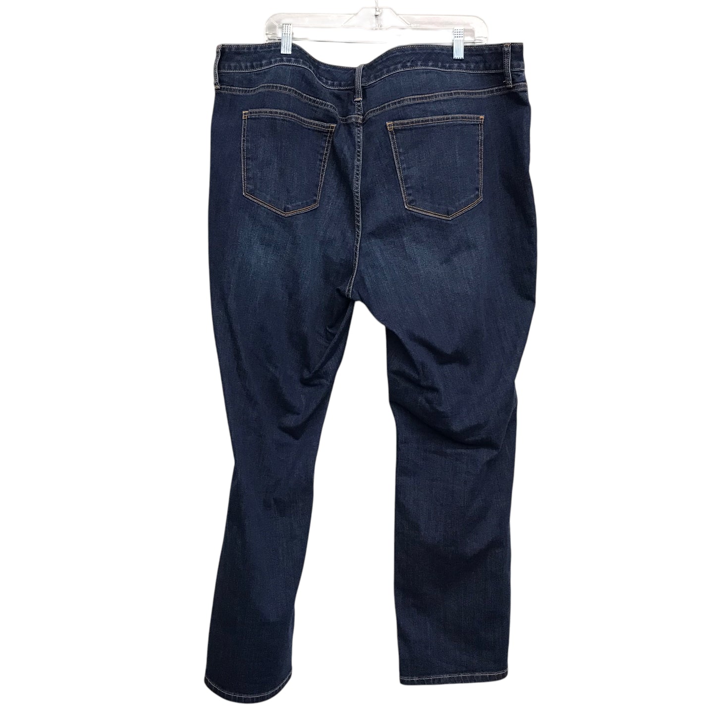 Jeans Straight By St Johns Bay In Blue Denim, Size:22