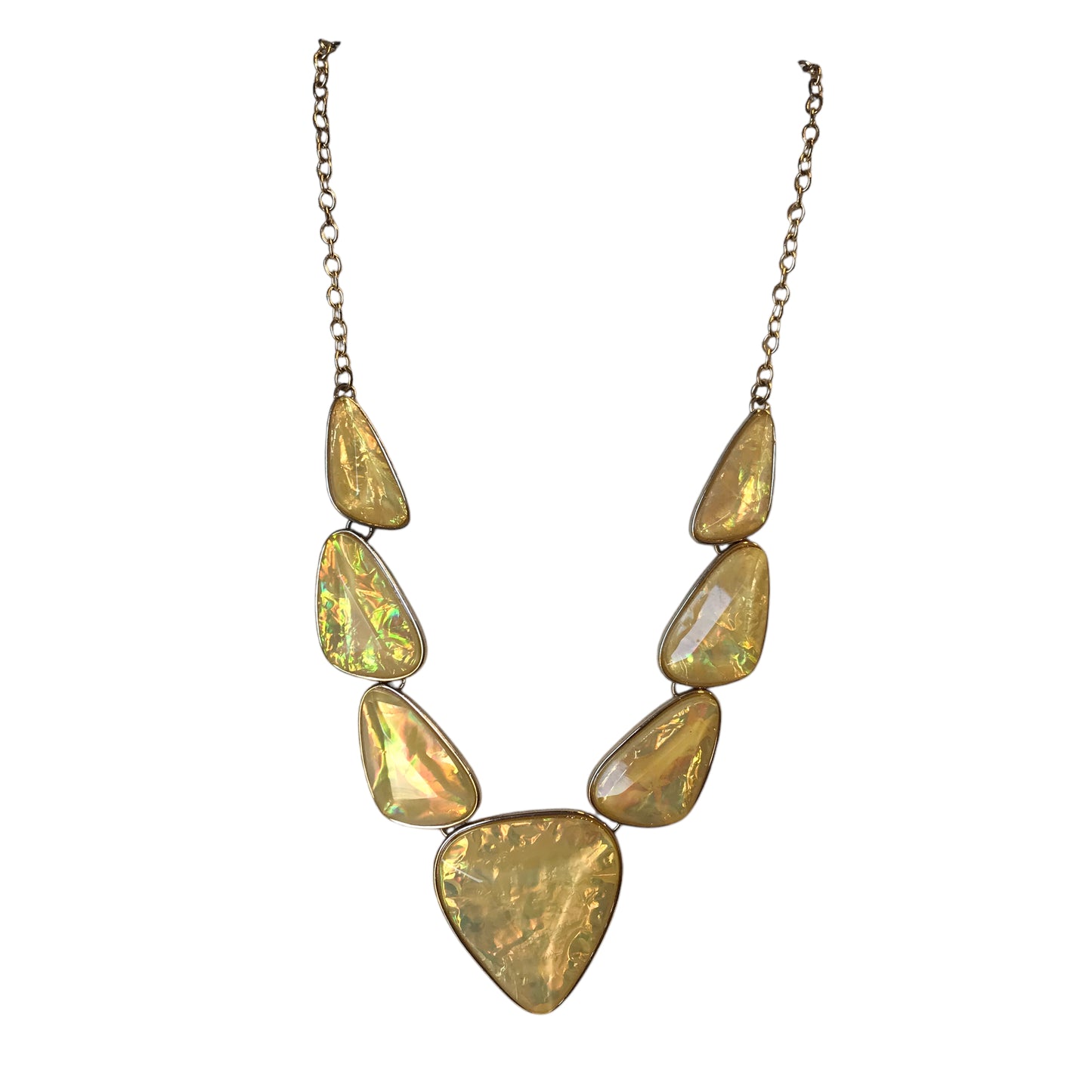 Necklace Statement In Yellow
