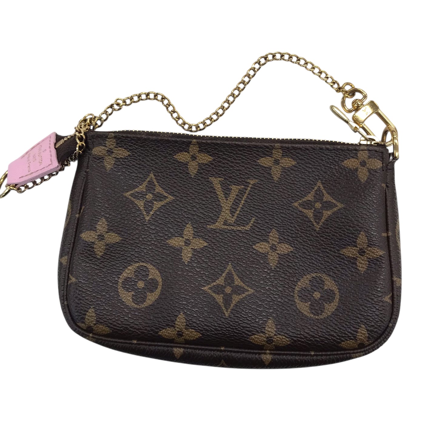 Wristlet Luxury Designer By Louis Vuitton In Brown, Size:Small