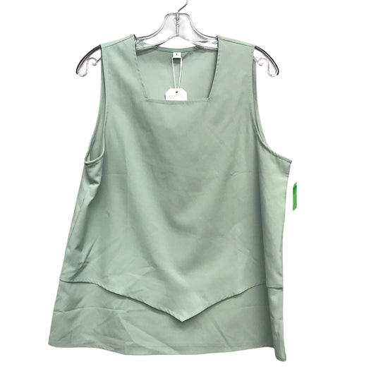 Top Sleeveless In Green, Size:L