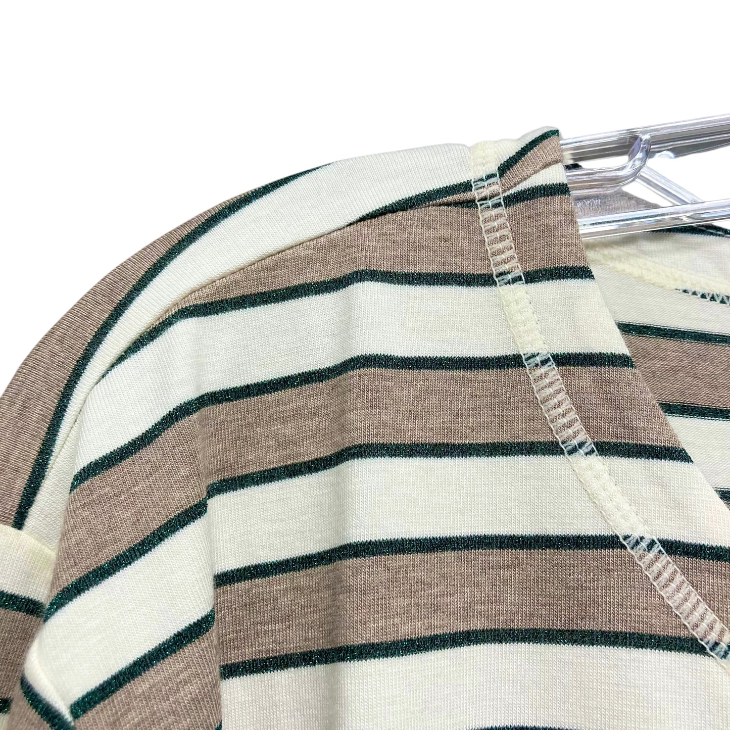 Top Ls Basic By Talbots In Striped Pattern, Size:3X