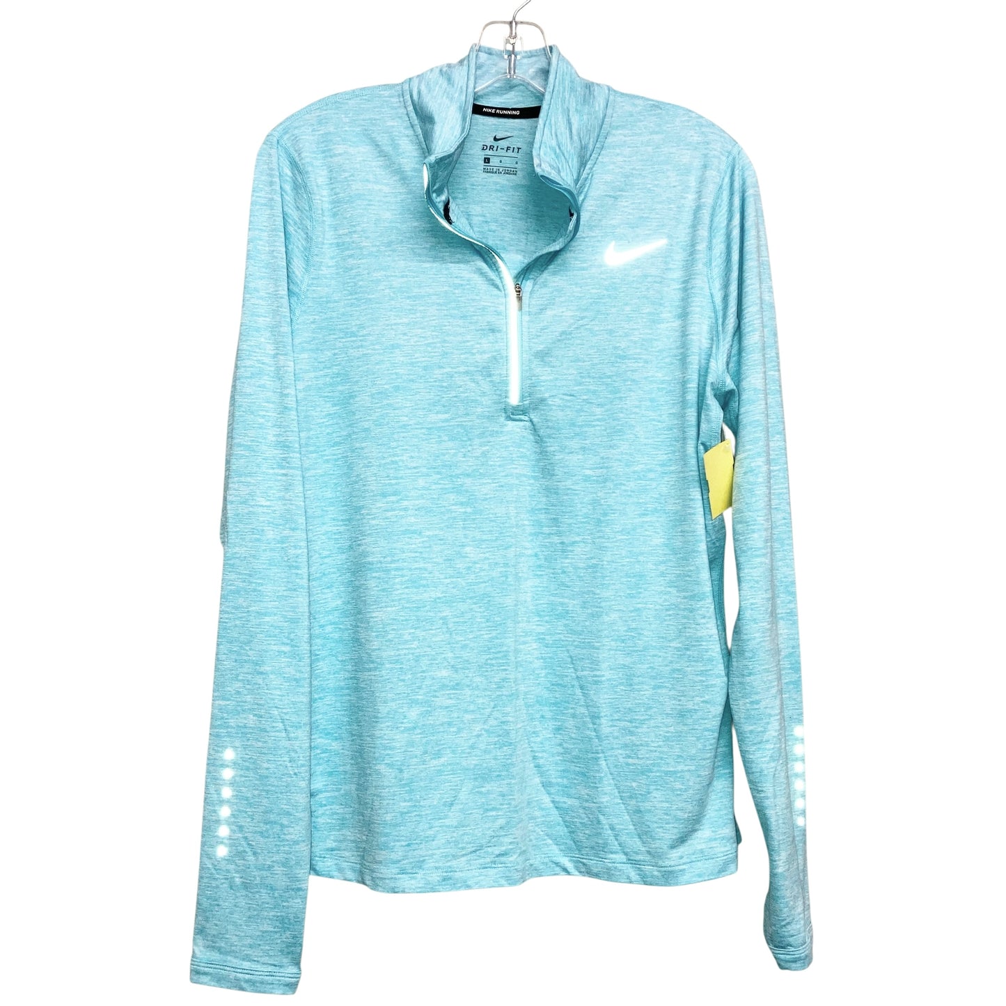 Athletic Top Ls Collar By Nike Apparel In Blue, Size:L