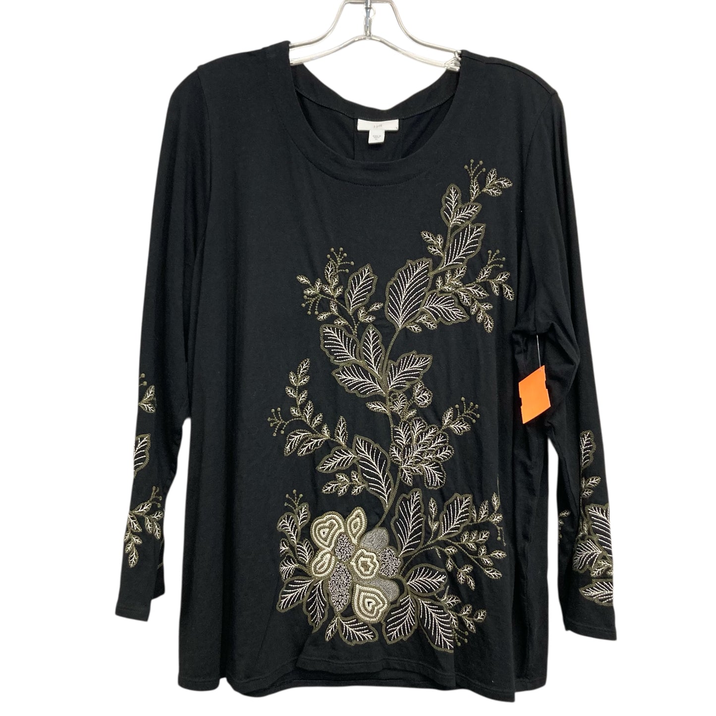 Top Ls By J. Jill In Black, Size:Xl