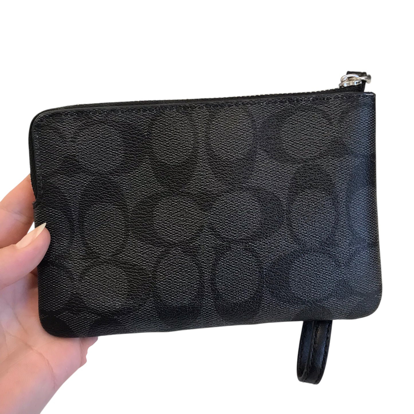 Wristlet Designer By Coach In Black, Size:Large