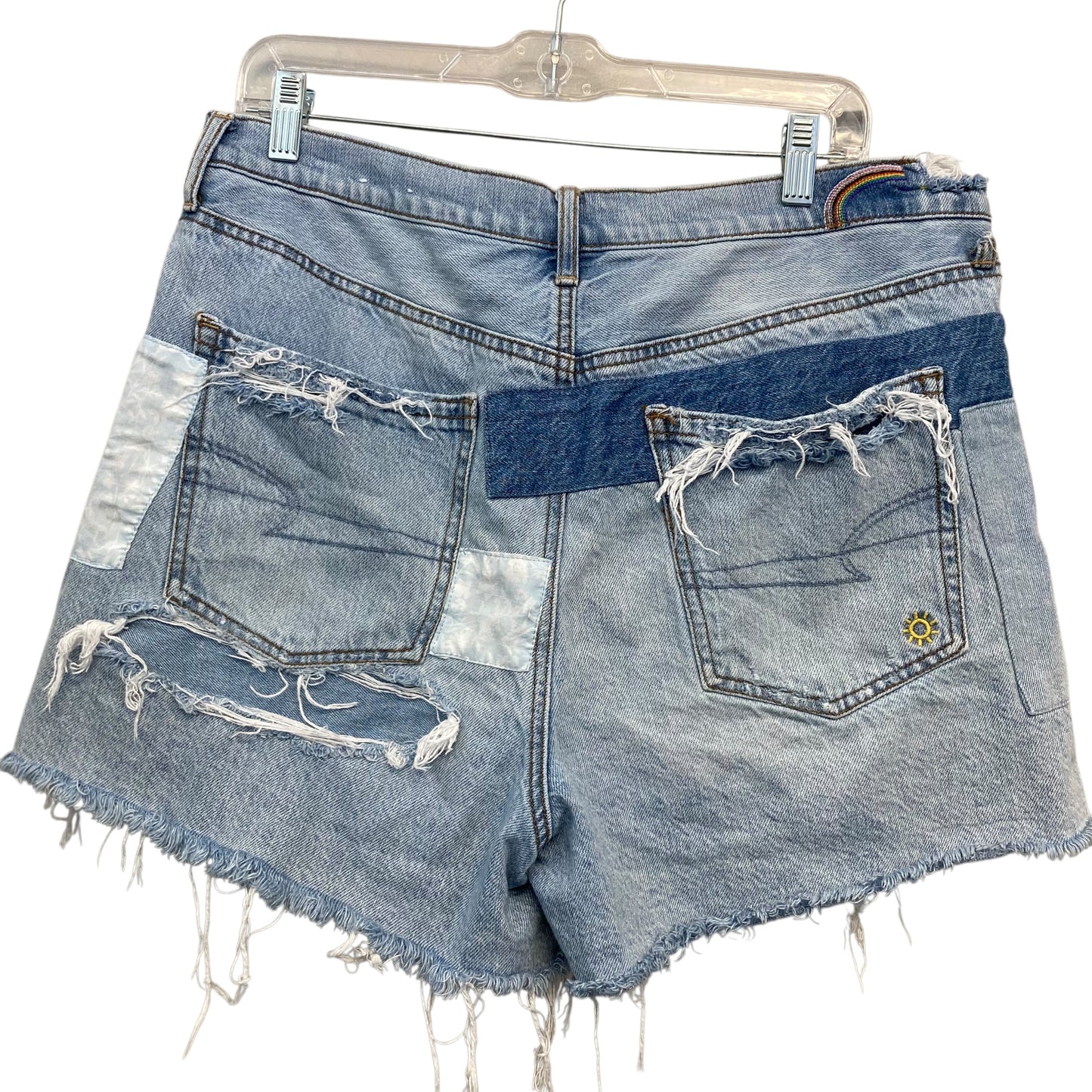 Shorts By American Eagle In Blue Denim, Size:16