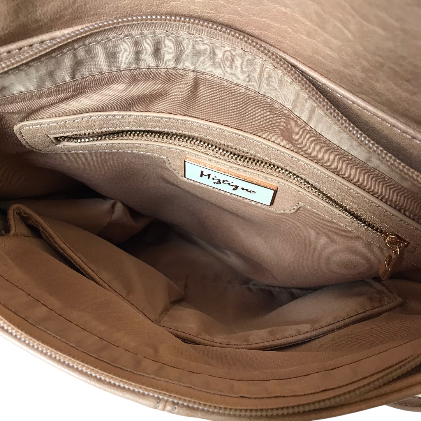 Handbag By Miztique In Tan, Size:Medium