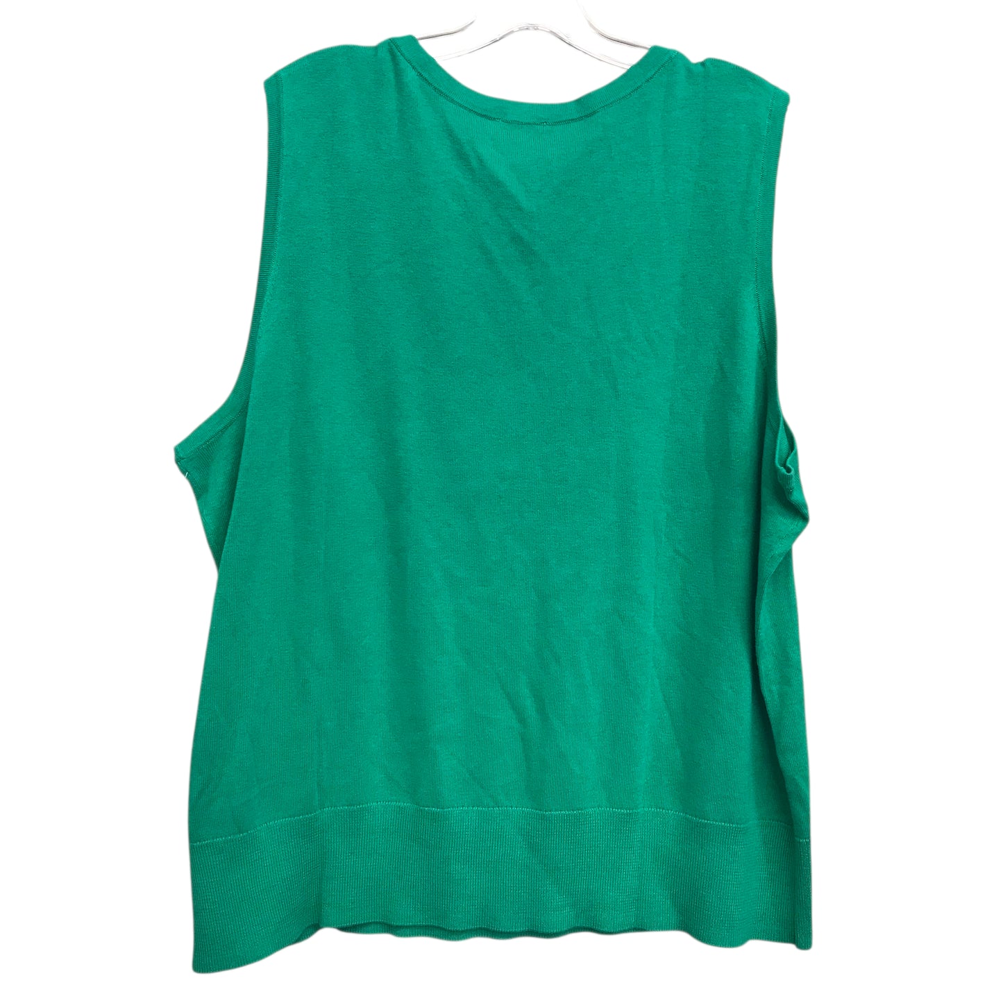 Vest Sweater By Talbots In Green, Size:3X