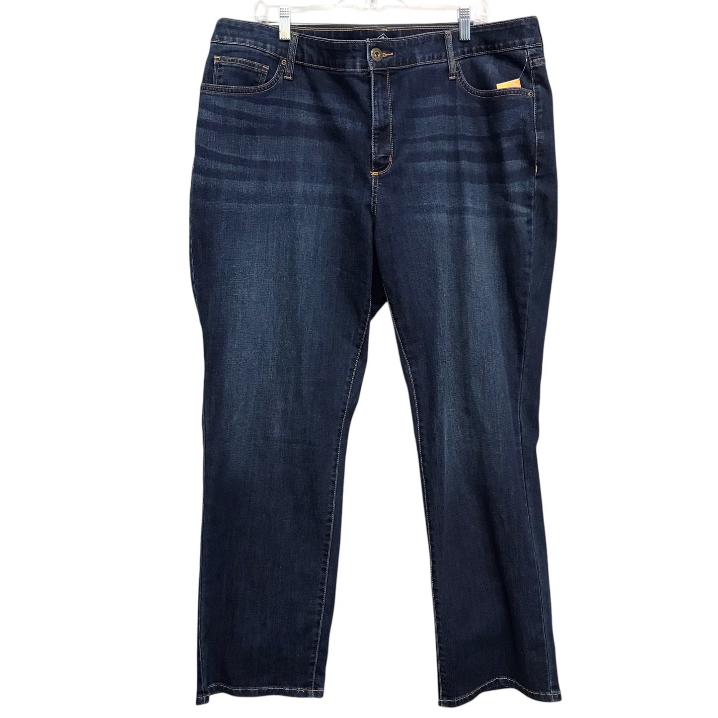 Jeans Straight By St Johns Bay In Blue Denim, Size:22